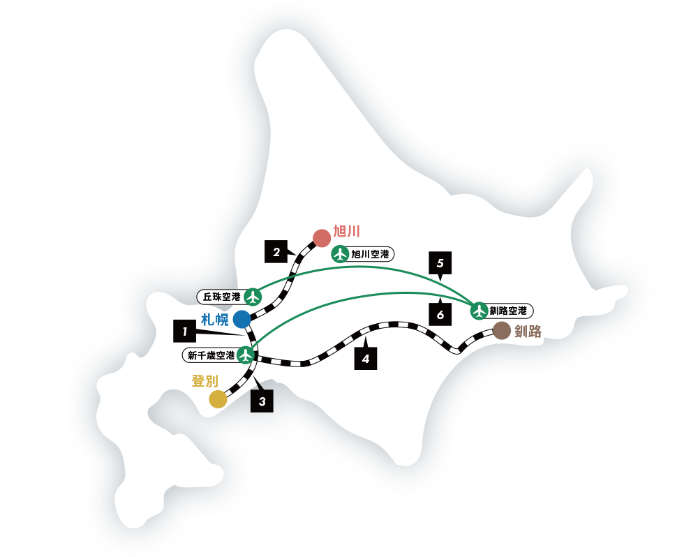 各開催地への交通MAP